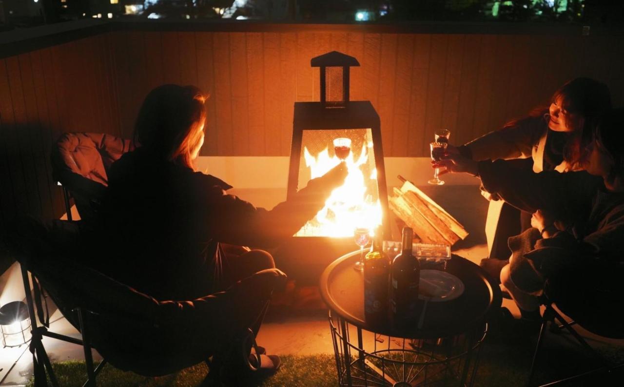 ヴィラ山間堂premier Garden Villa Bbq Bonfire Fuji View Annovillas Sankando Fujikawaguchiko Bagian luar foto