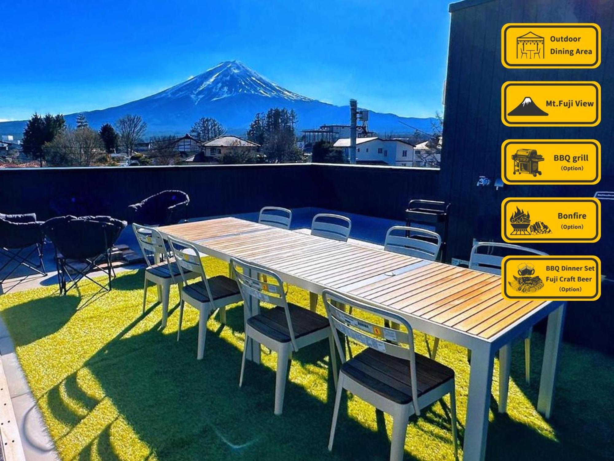 ヴィラ山間堂premier Garden Villa Bbq Bonfire Fuji View Annovillas Sankando Fujikawaguchiko Bagian luar foto